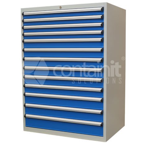 1400mm Series Storeman® High Density Cabinets - 13 Drawer Cabinet - Containit Solutions