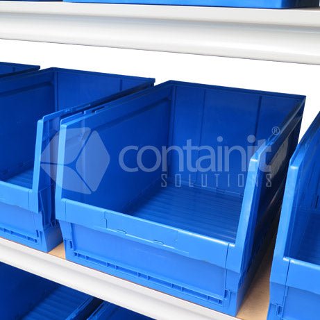 Storeman® Longspan Shelving with Large Buckets - Add-On Bay - Containit Solutions