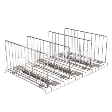 Wire Mesh Decks & Dividers to Suit Longspan - Mesh divider with securing clips - Containit Solutions