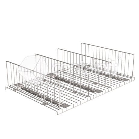Wire Mesh Decks & Dividers to suit Pallet Racking - Wire Mesh Divider with Securing Clips - Containit Solutions