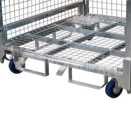 1360 Logistics & Storage Cage with Single Point Castor Lock - Containit Solutions